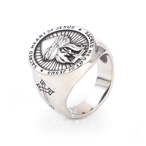 Sacred Heart of Jesus Stainless Steel Ring