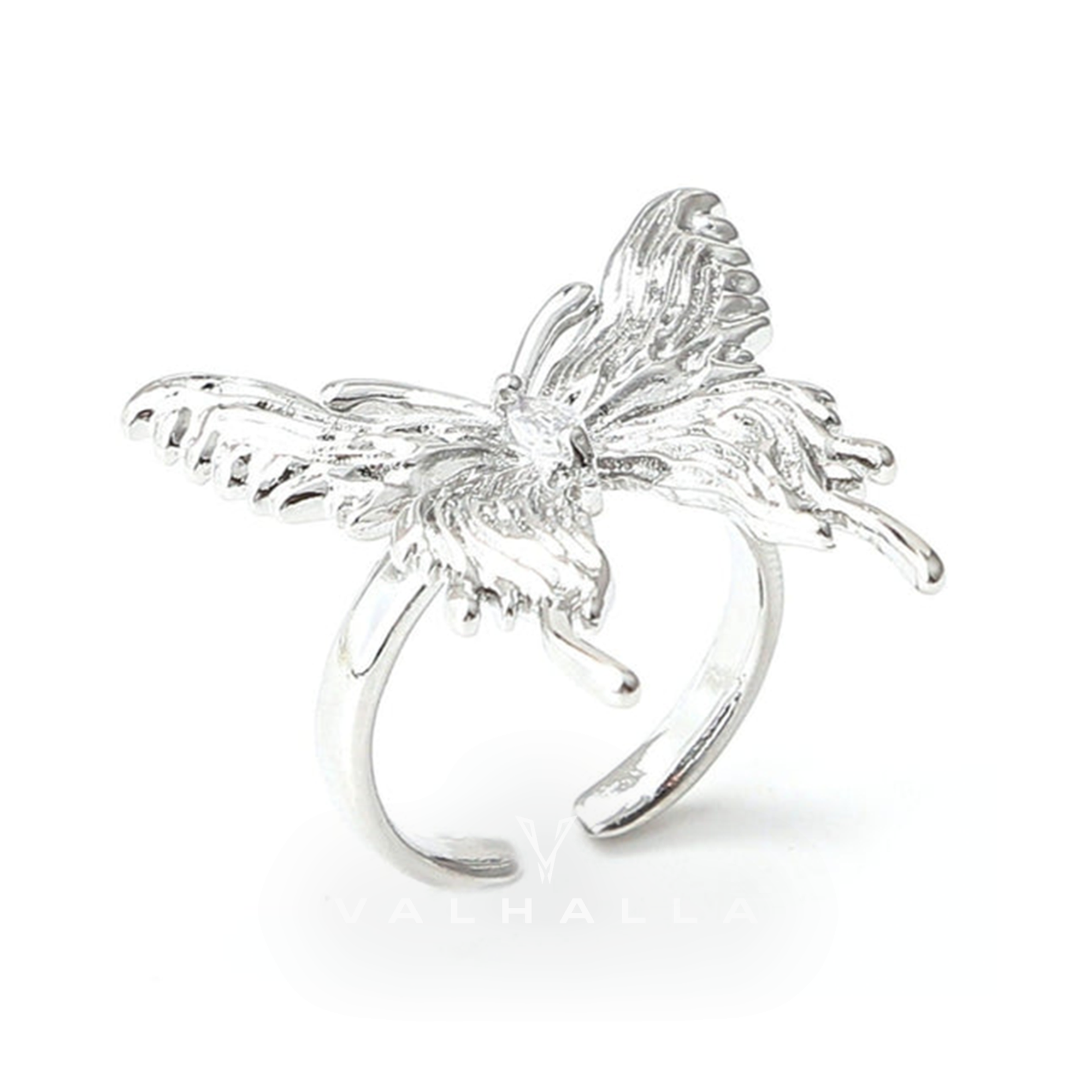 Liquefied Butterfly Copper Open Ring