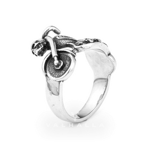 Motorcycle Skull Stainless Steel Biker Ring