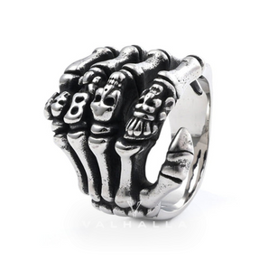 Claw Stainless Steel Skull Ring