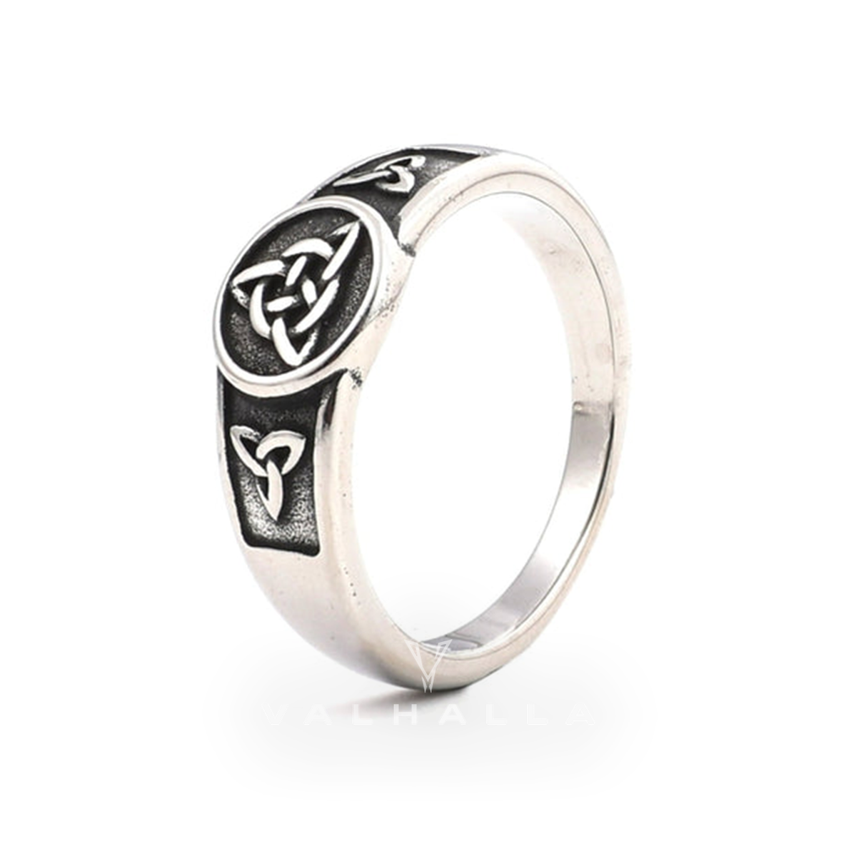 Simple Celtic Knot Stainless Steel Viking Ring