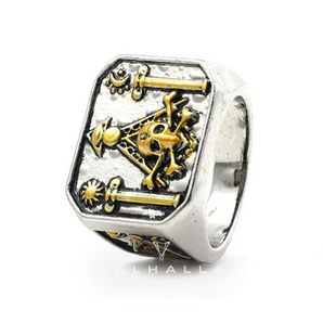 Freemason Skull Masonic Ring