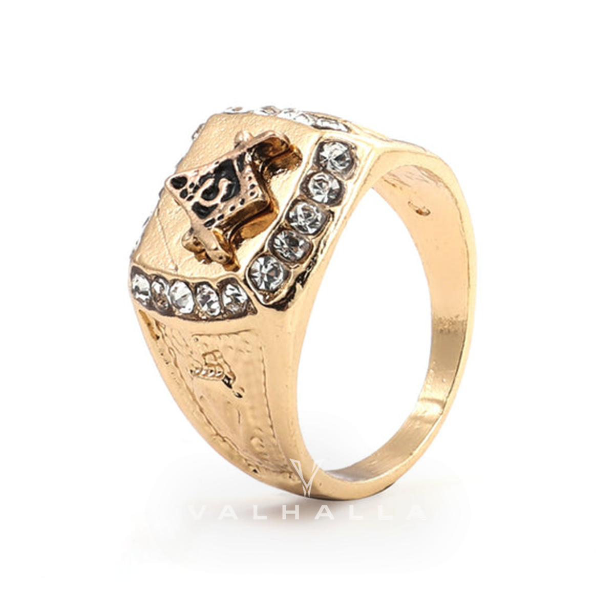 AG Masonic Diamond Ring