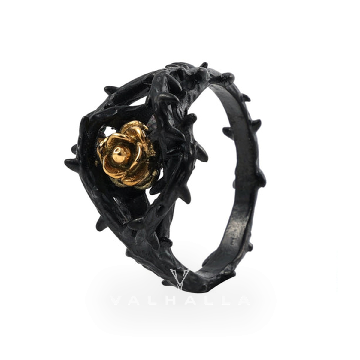 Rose Thorns Stainless Steel Gothic Ring