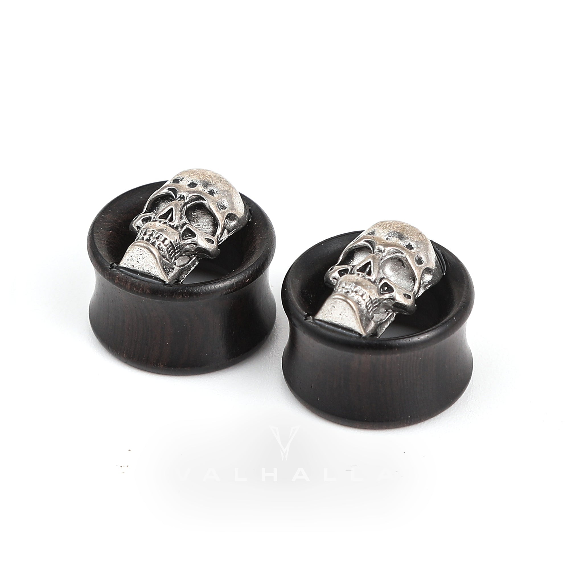 Skull And Star Wood Alloy Ear Gauges Stainless Steel