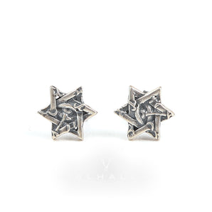 Star Of David All Seeing Eye Stud Earring