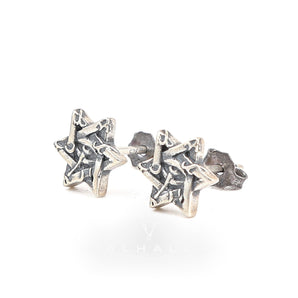 Star Of David All Seeing Eye Stud Earring