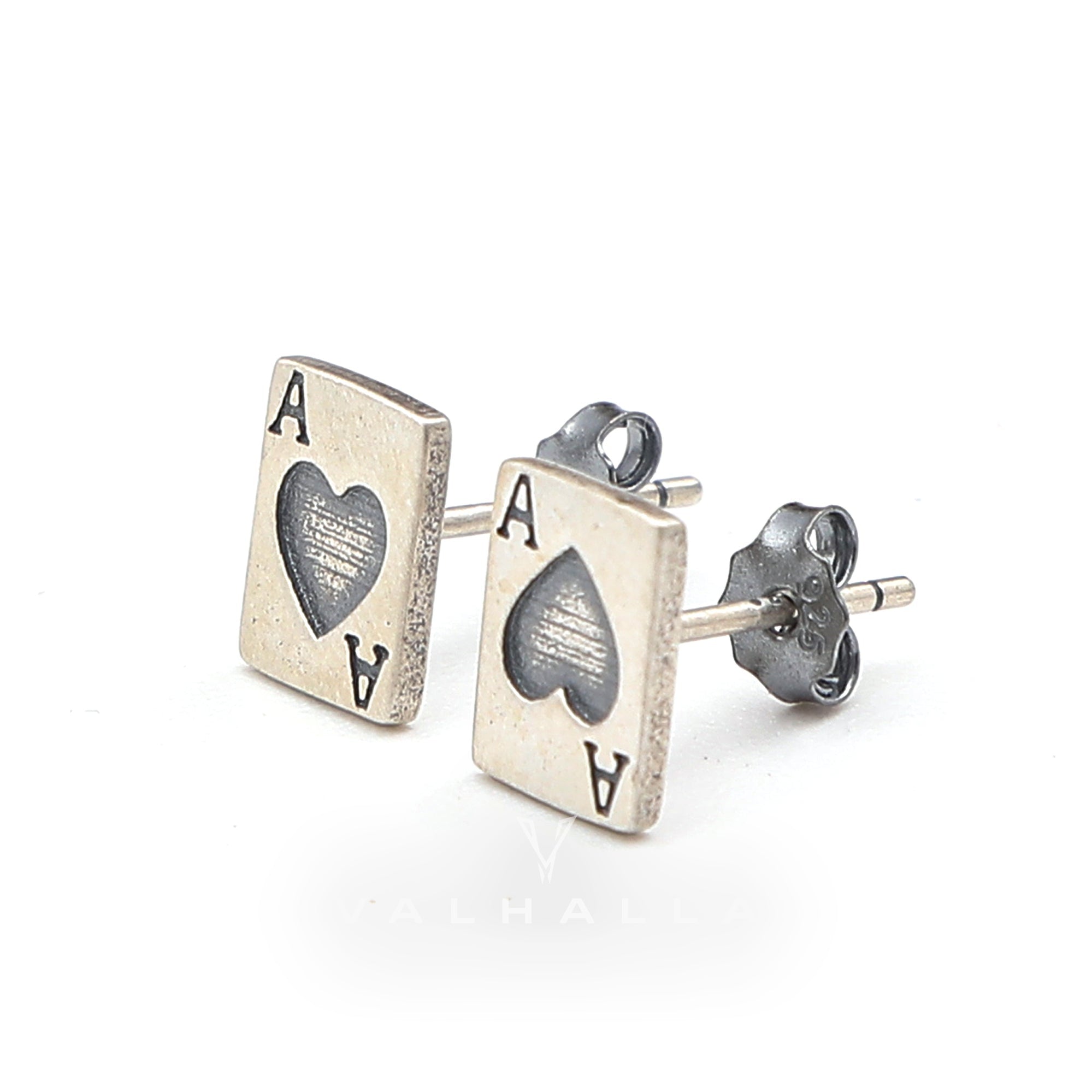 Hearts Poker Stud Earrings