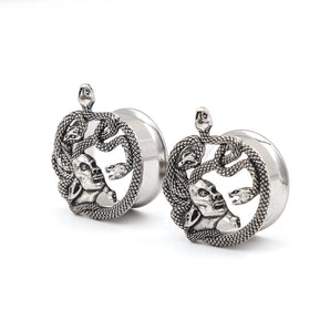 Medusa Stainless Steel Ear Gauges