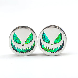 Halloween Pumpkin Stainless Steel Ear Gauges