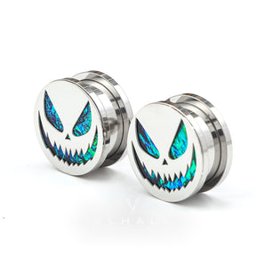 Halloween Pumpkin Stainless Steel Ear Gauges