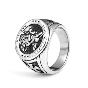 Archangel Saint Michael Stainless Steel Ring