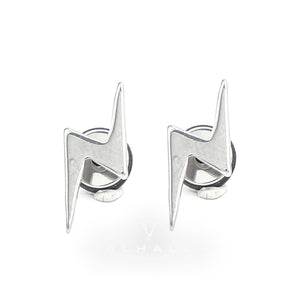 Lightning Stainless Steel Stud Earring