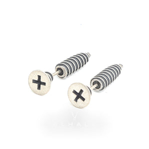 Screw Punk Stud Earrings