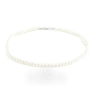 Minimalist Hip Hop Pearl Necklace