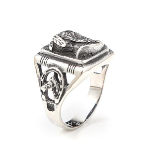 Indian Portrait Stainless Steel Ring