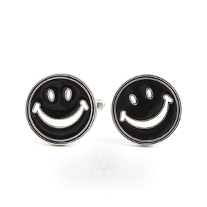 Smiley Face Brass Cufflinks