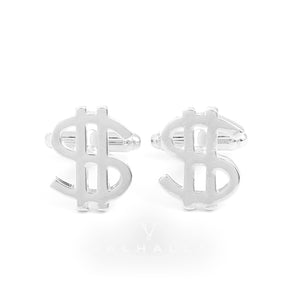 Dollar Sign Brass Cufflinks