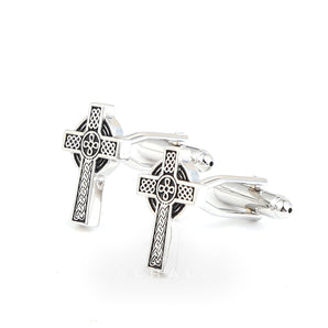 Celtic Cross Brass Cufflinks