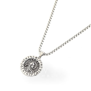 Virgo Stainless Steel Pendant & Chain