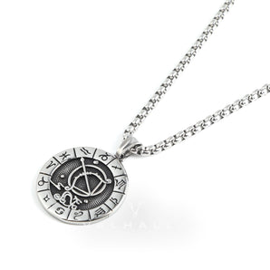 Sagittarius Stainless Steel Pendant & Chain