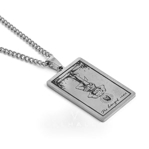 The Hanged Man Major Arcana Tarot Stainless Steel Necklace