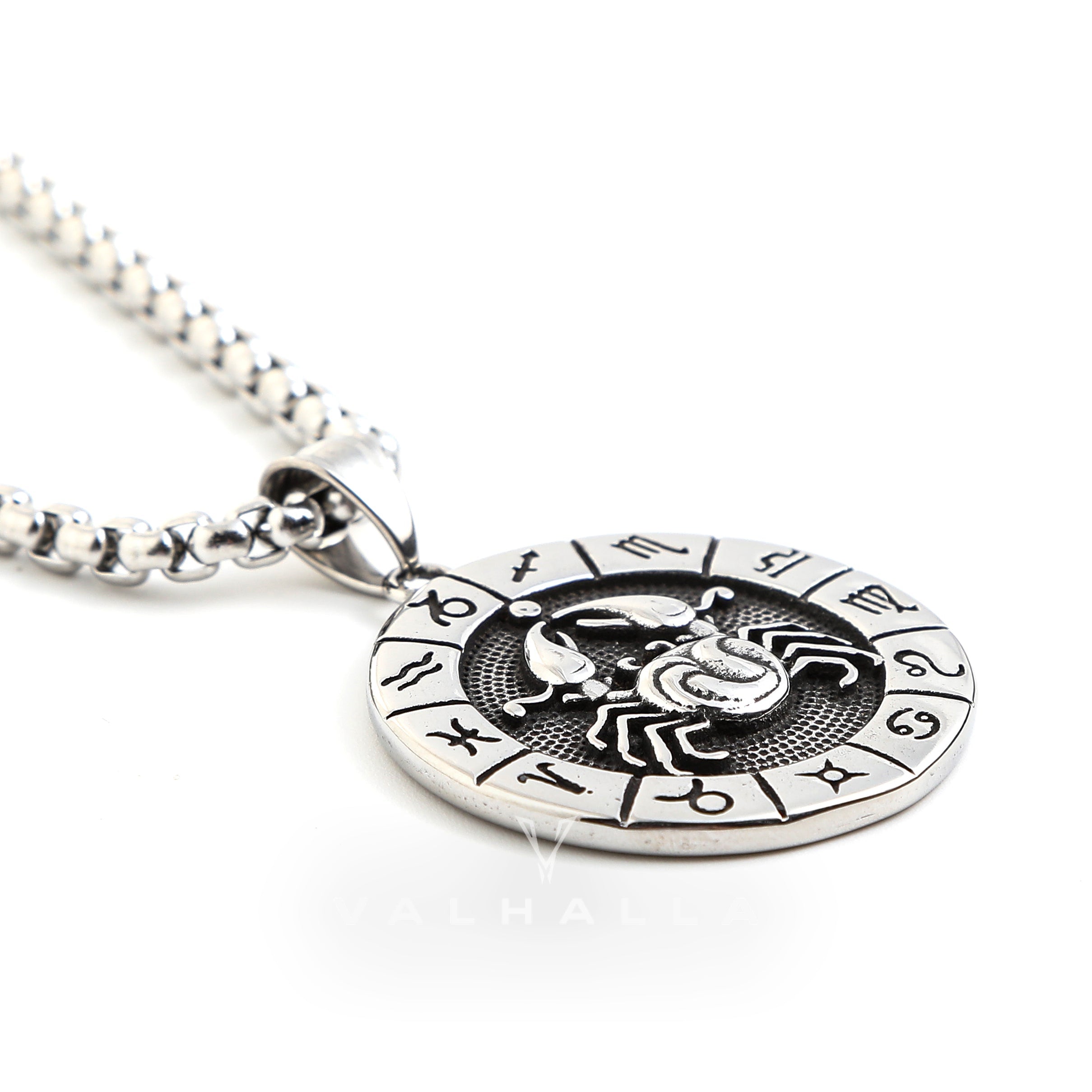 Cancer Stainless Steel Pendant & Chain