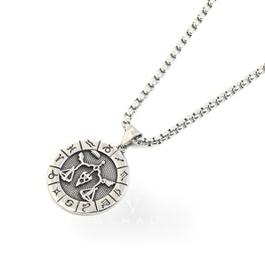 Libra Stainless Steel Pendant & Chain