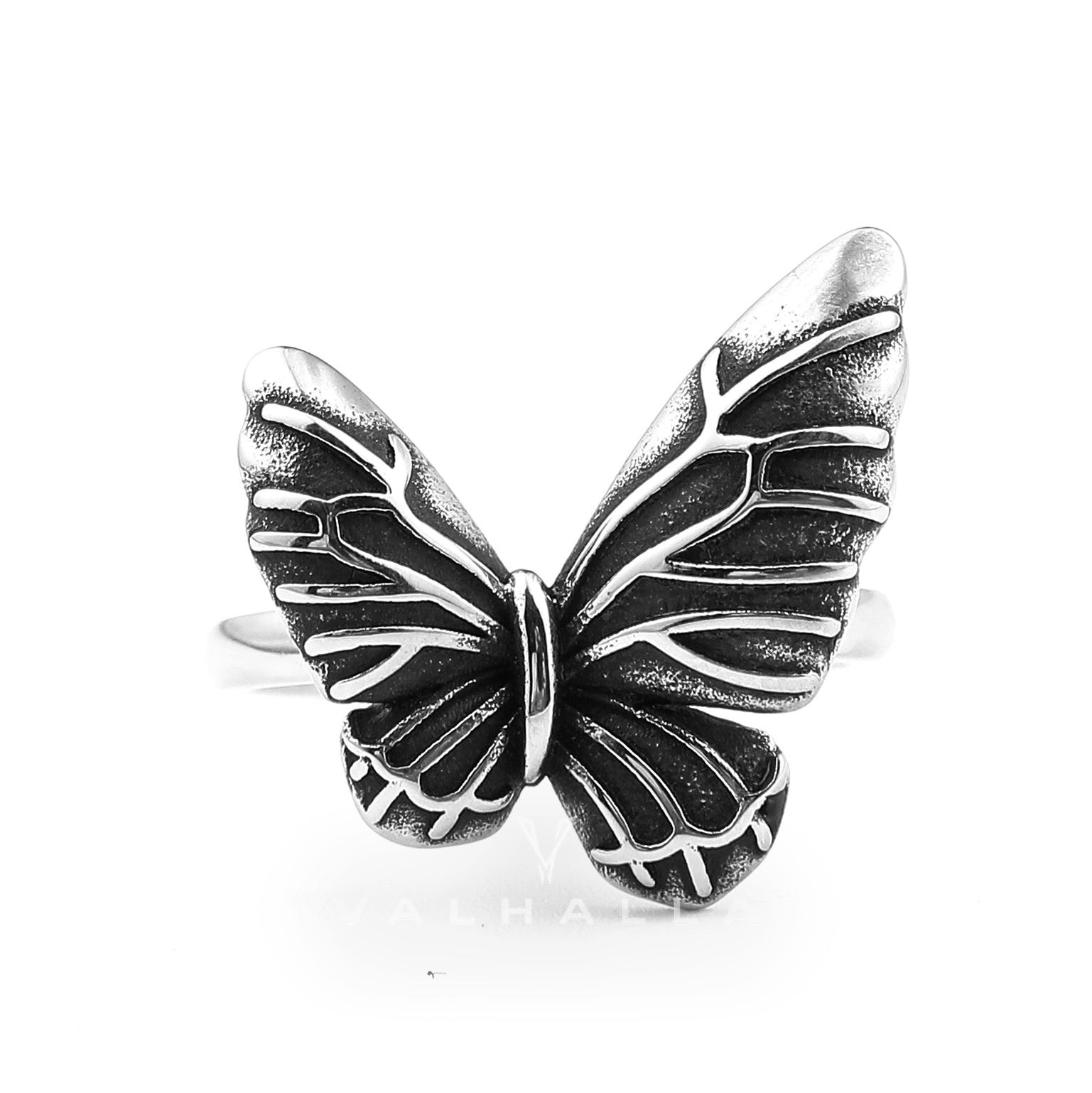 Vintage Butterfly Stainless Steel Animal Ring