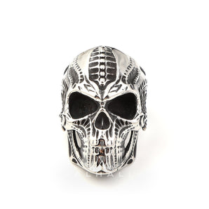 Steampunk Stainless Steel Skull Ring