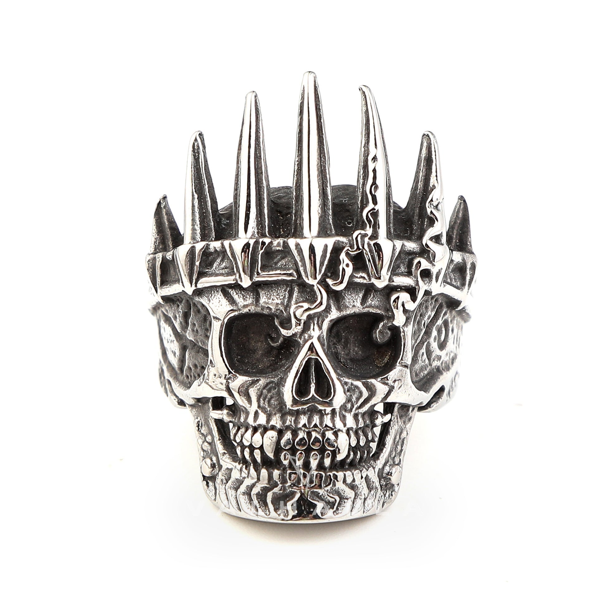 Nobility King Crown Stainless Steel Skull Ring