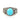 Vintage Turquoise Cutout Stainless Steel Ring