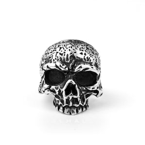 Vintage Rugged Stainless Steel Skull Ring