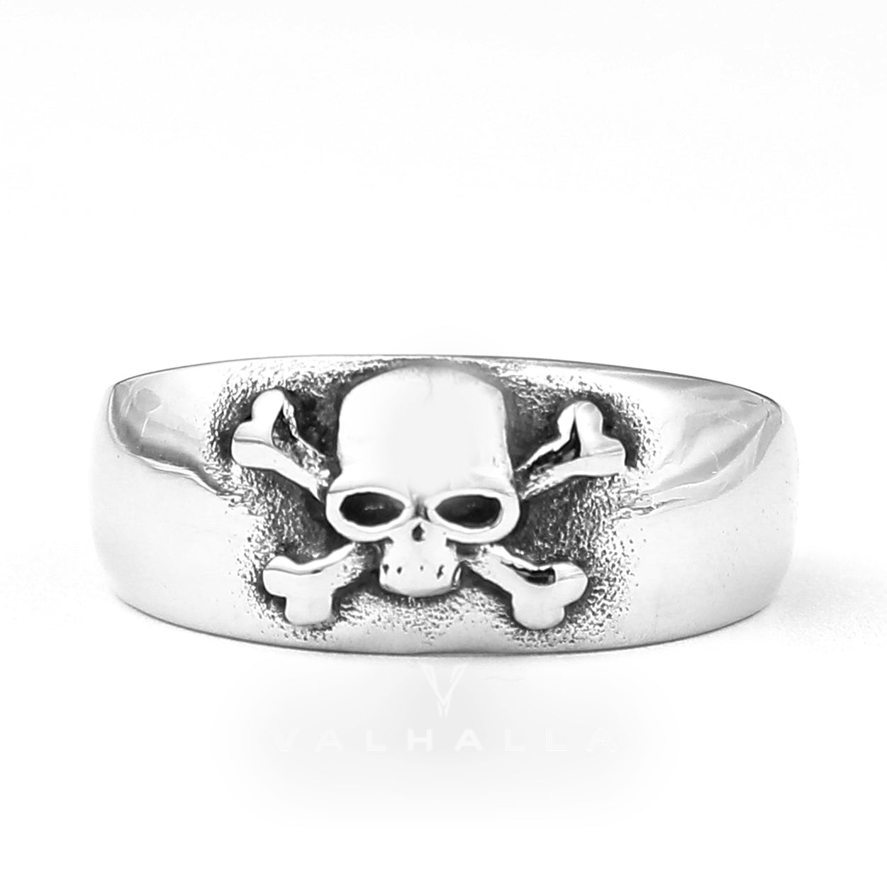 Skull and Crossbones Stainless Steel Ring