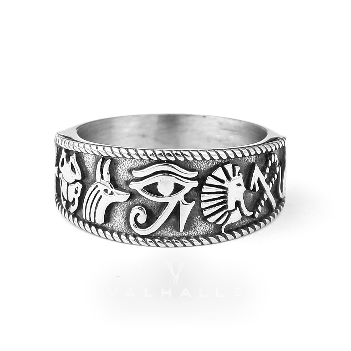 Eye of Ra Stainless Steel Signet Ring