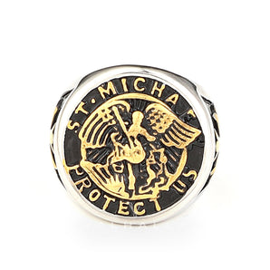 Guardian Angel Templar Knight Stainless Steel Ring