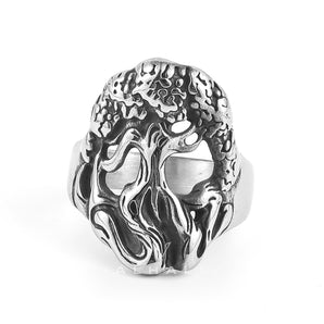 Handcrafted Stainless Steel Yggdrasil / Tree of Life Ring