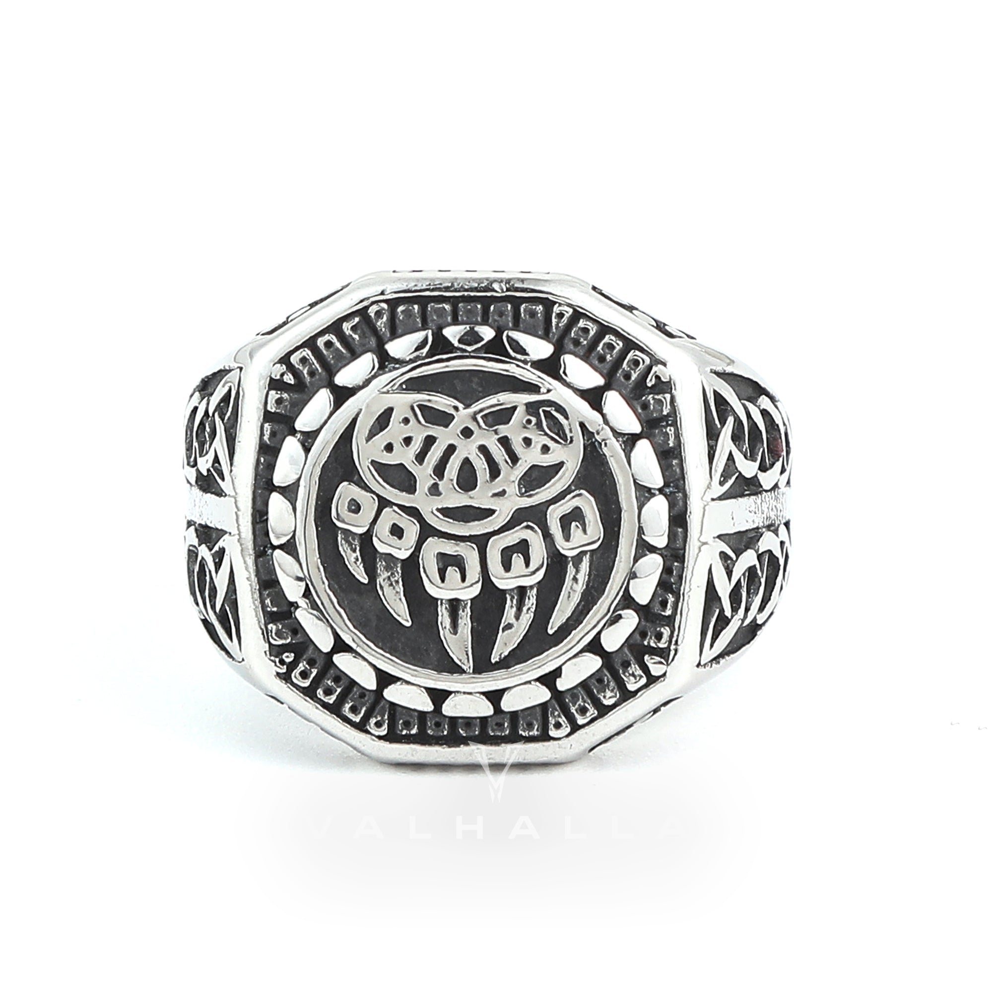 Handcrafted Stainless Steel Veles Signet Ring