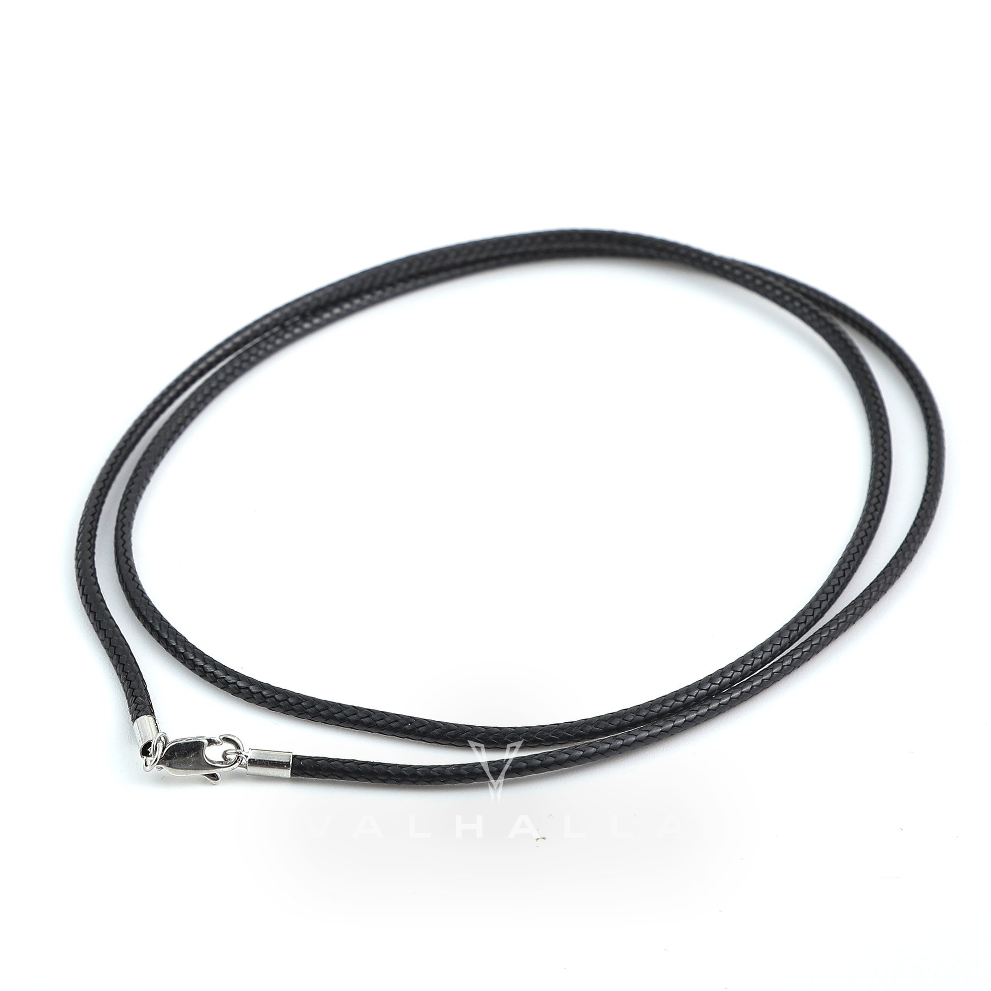 Waxed Cord Necklace with Lobster Clasp Stainless Steel