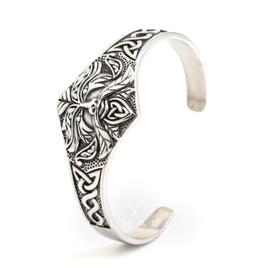 Viking Warrior Stainless Steel Cuff Bracelet