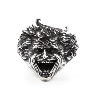 Crazy Clown Stainless Steel Ring