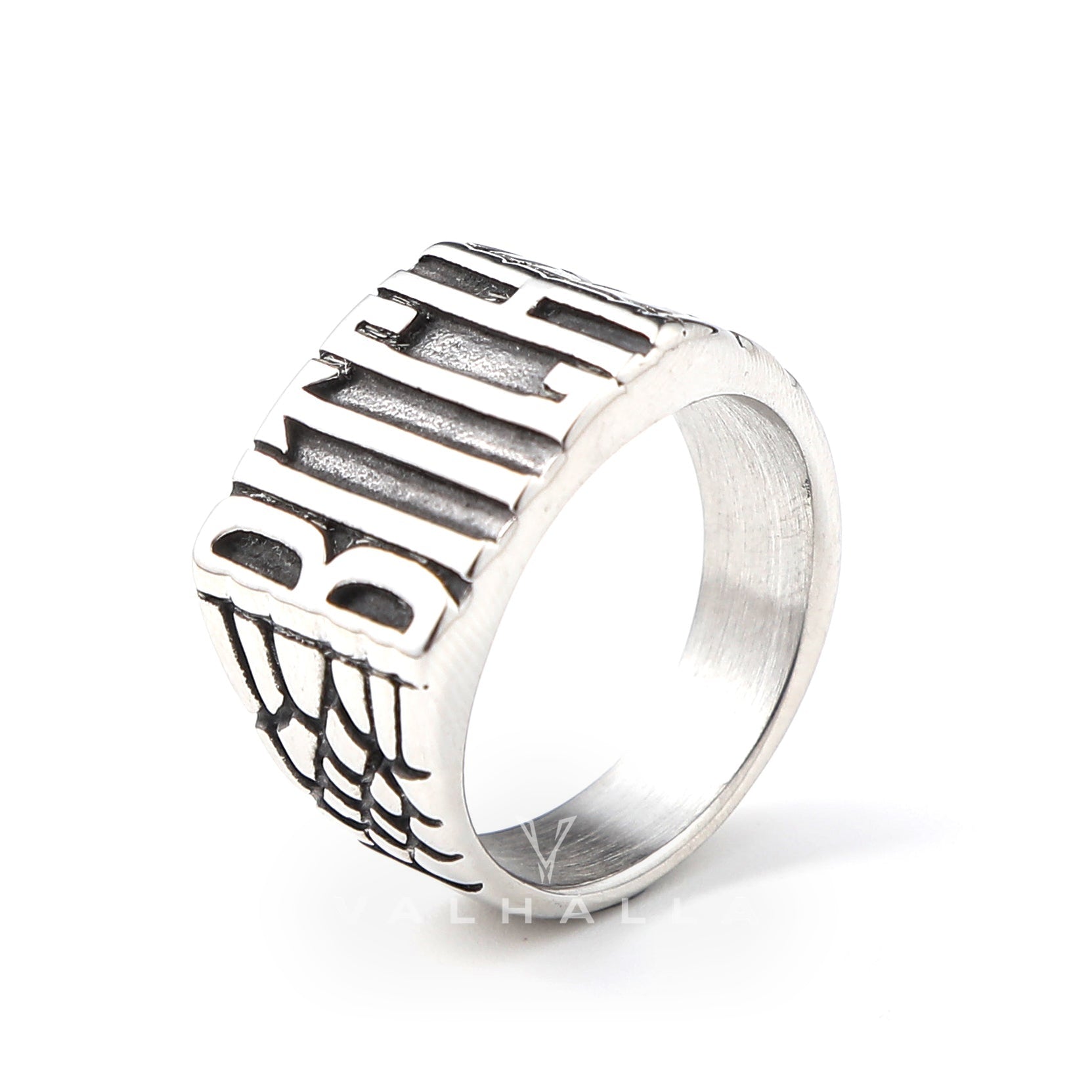 Letters BITCH Stainless Steel Ring