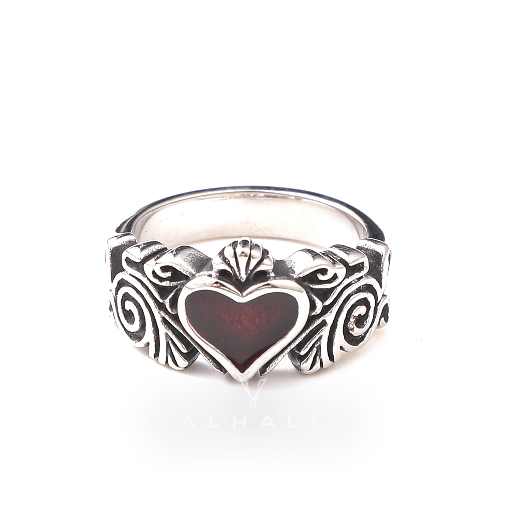 Vintage Heart Stainless Steel Ring