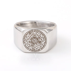 Solomon Kabbalah Stainless Steel Ring