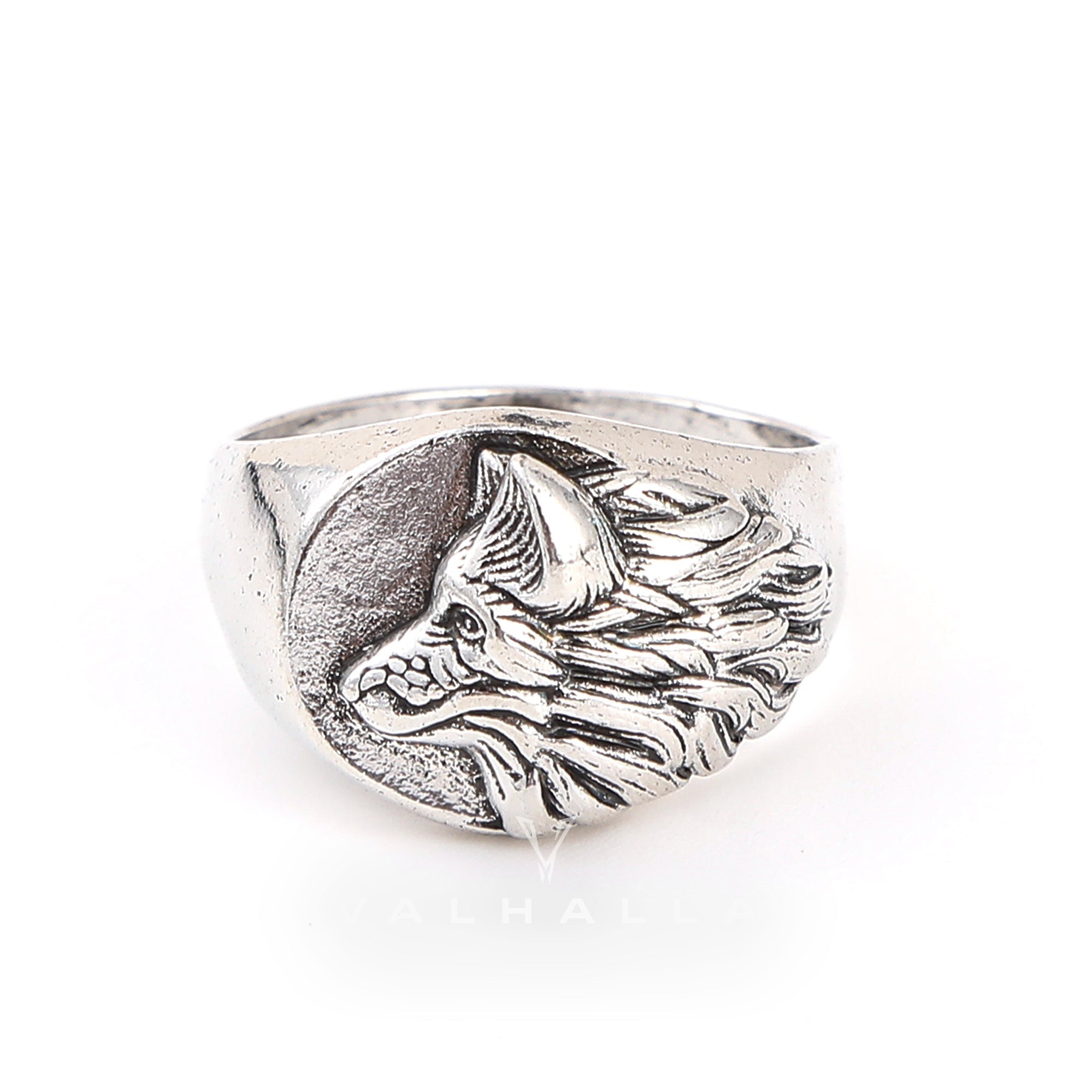 Norse Wolf Stainless Steel Animal Ring
