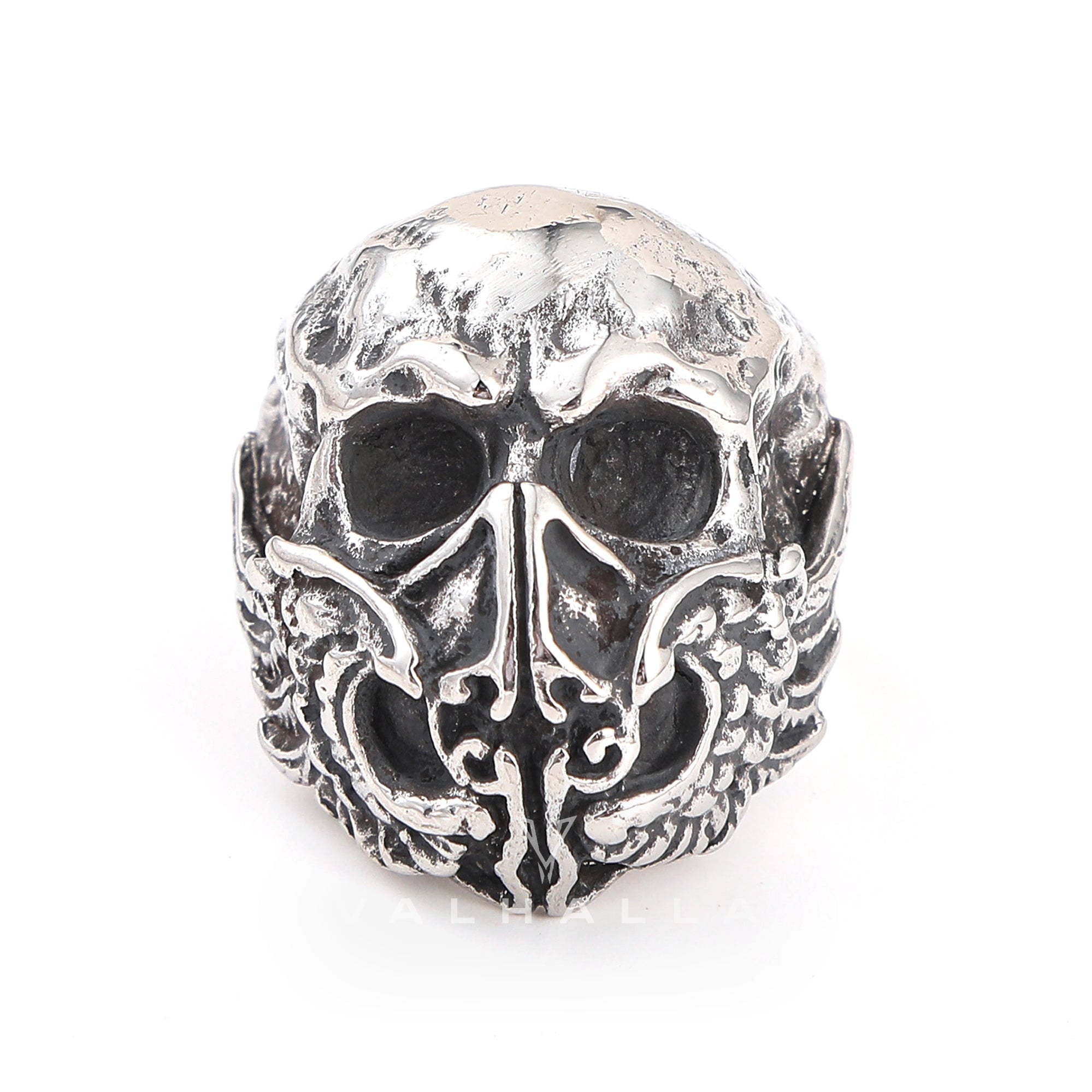 Skull Head Solid Stainless Steel Ring