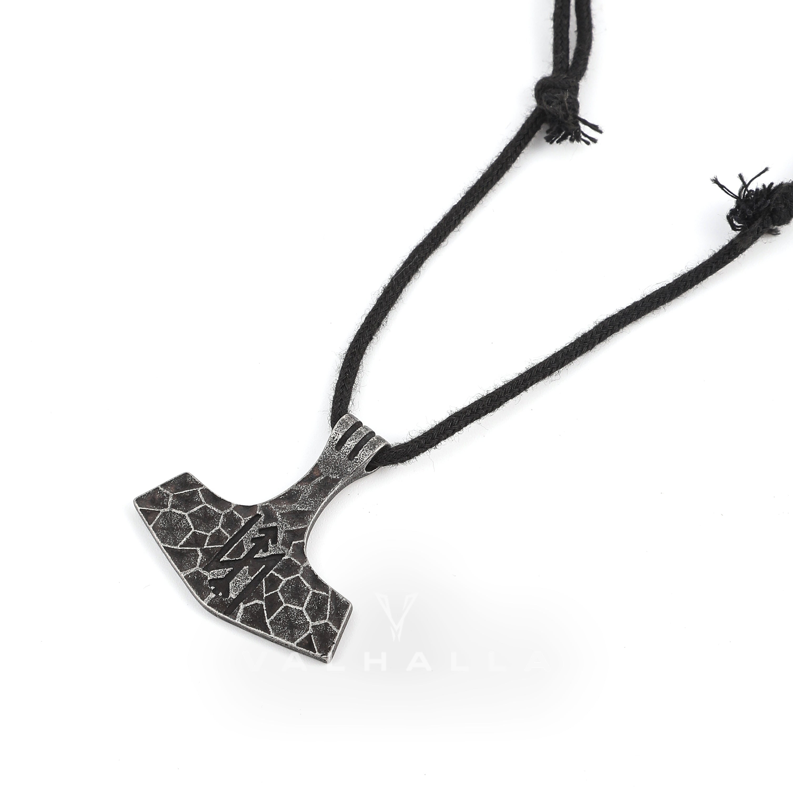 Nordic Thors Hammer Stainless Steel Viking Necklace