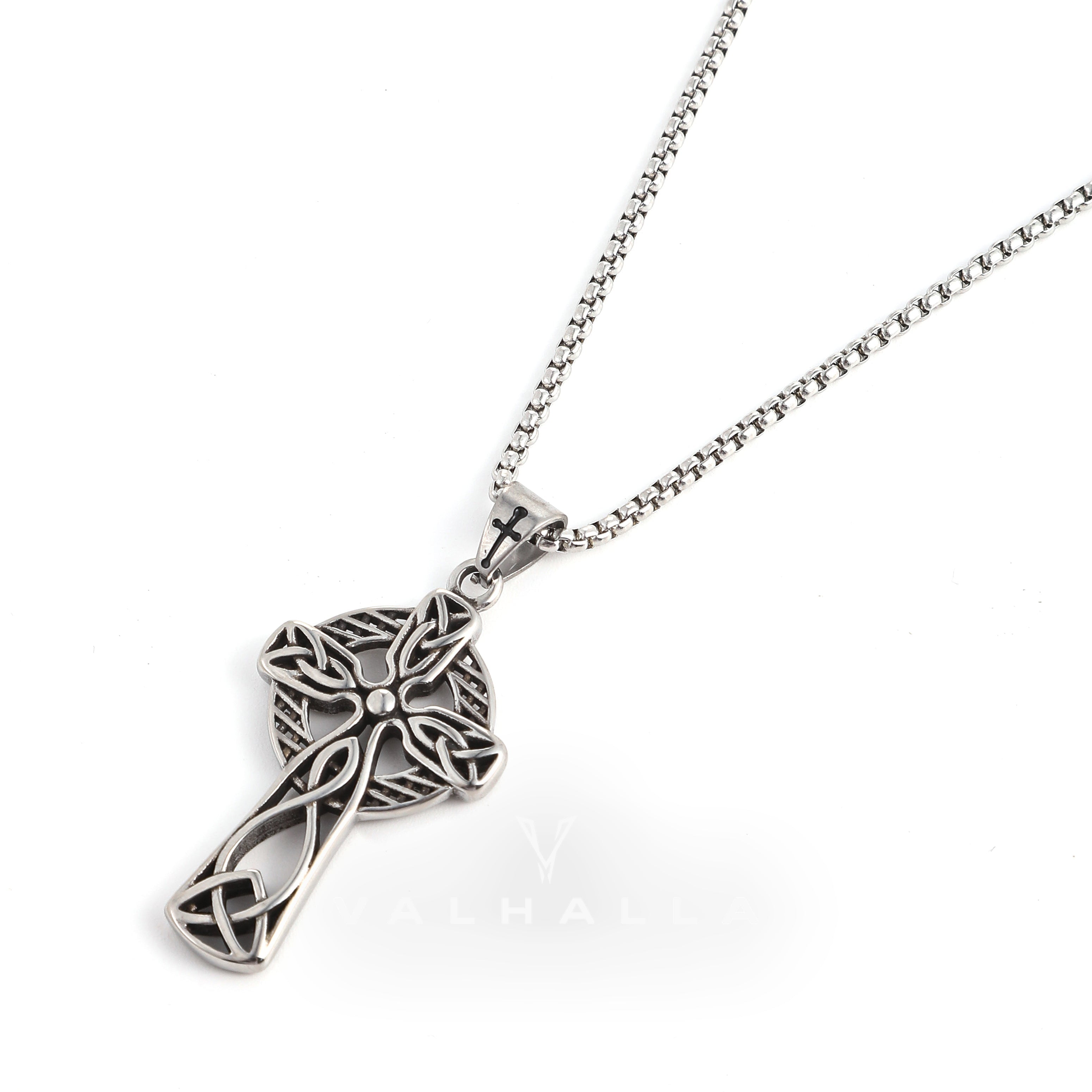 Celtic Cross Stainless Steel Viking Pendant & Chain