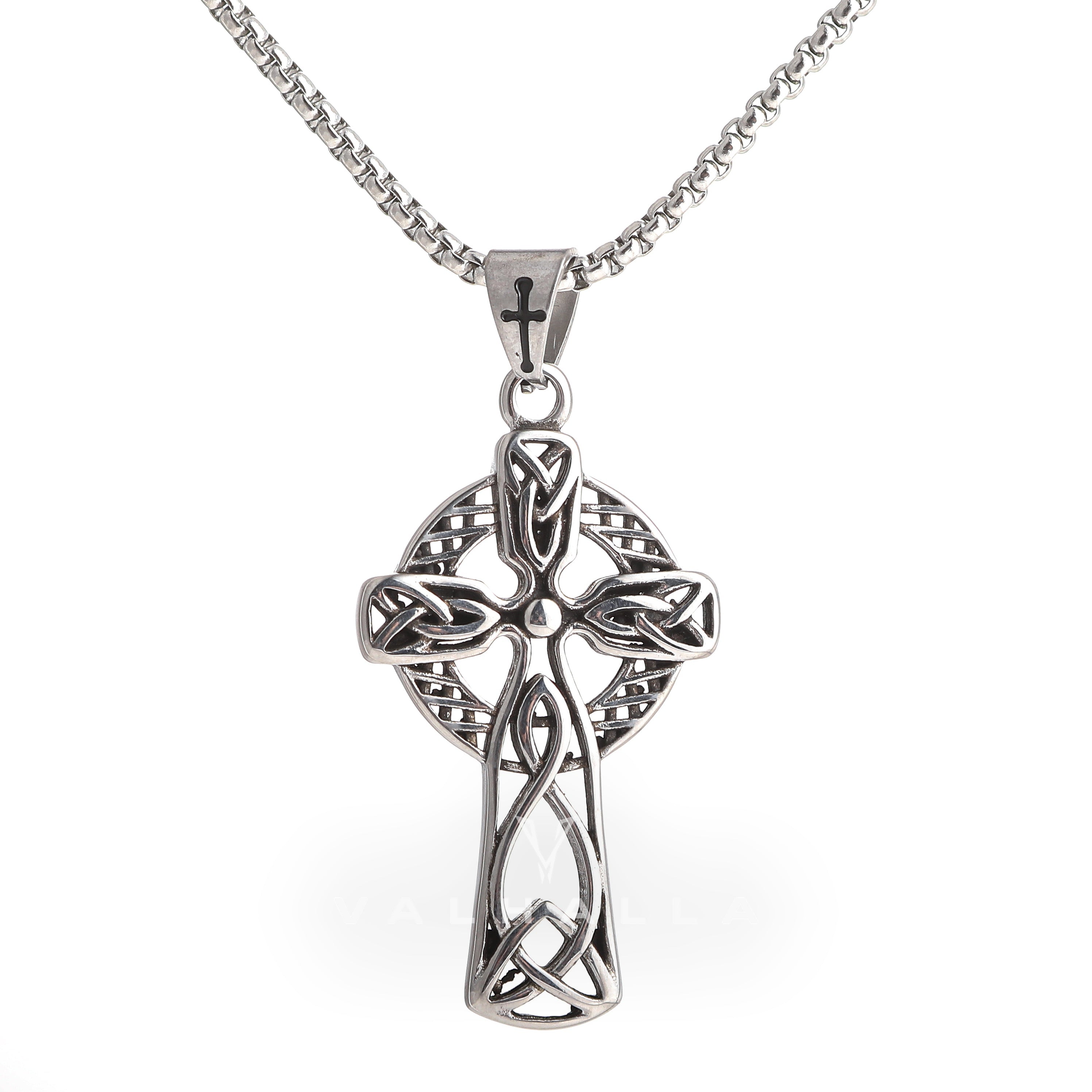Celtic Cross Stainless Steel Viking Pendant & Chain