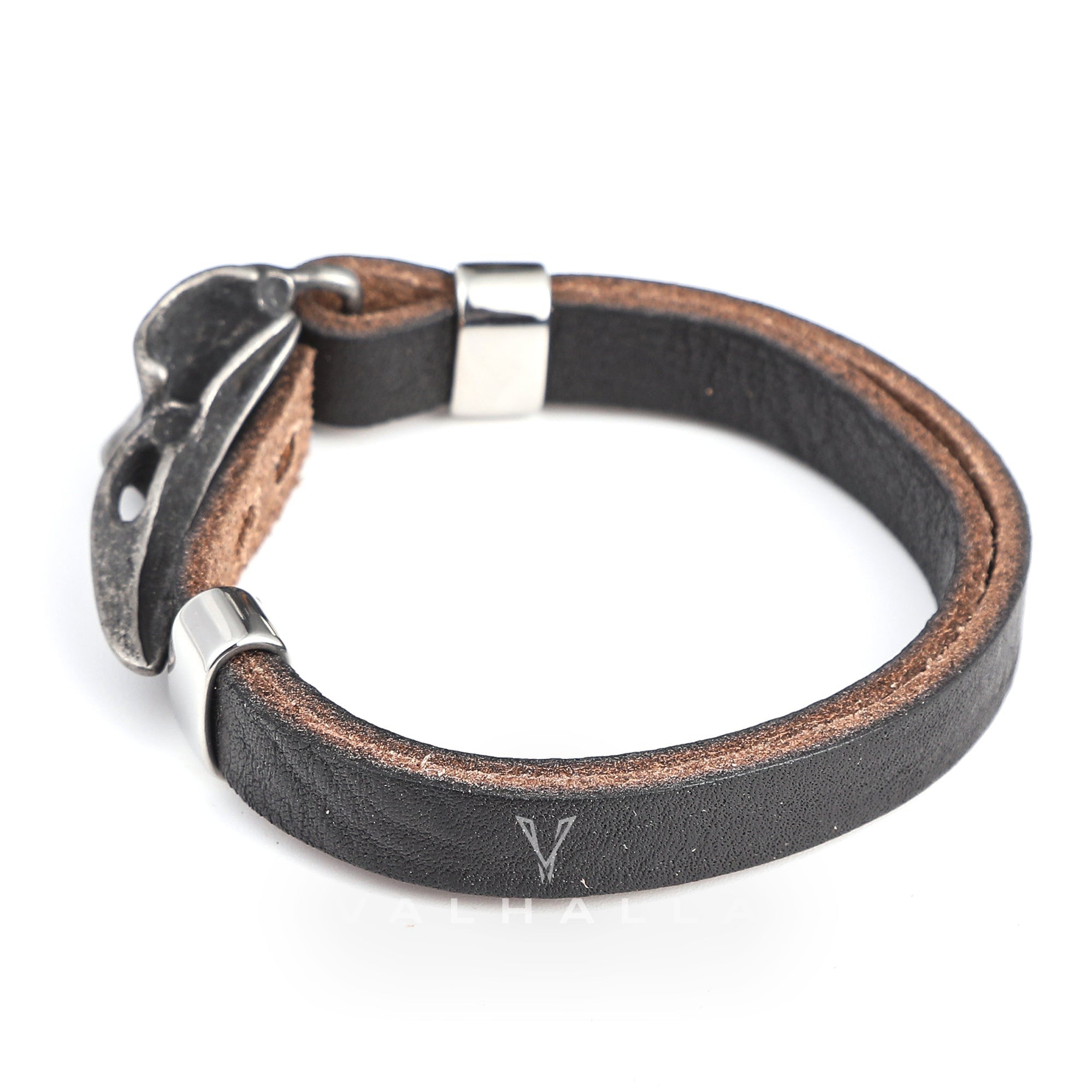 Viking Crow Head Bracelet